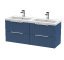 1200mm Wall Hung 4 Drawer Vanity & Double Basin