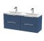 1200mm Wall Hung 4 Drawer Vanity & Double Basin