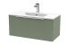 800mm Wall Hung Single Drawer Vanity & Basin 2