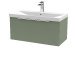 800mm Wall Hung Single Drawer Vanity & Basin 3