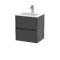 500mm Wall Hung 2 Drawer Unit & Basin 2