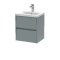 500mm Wall Hung 2 Drawer Unit & Basin 1