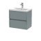 600mm Wall Hung 2 Drawer Unit & Basin 1