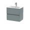 600mm Wall Hung 2 Drawer Unit & Basin 2