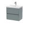 600mm Wall Hung 2 Drawer Unit & Basin 3