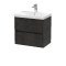 600mm Wall Hung 2 Drawer Unit & Basin 3