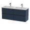 1200mm Wall Hung 4-Drawer Unit & Double Basin