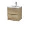 500mm Wall Hung 2 Drawer Unit & Basin 1