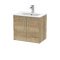 600mm Wall Hung 2 Door Vanity & Basin 2