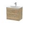 600mm Wall Hung 2 Drawer Vanity & Basin 4