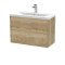 800mm Wall Hung 2 Drawer Vanity & Basin 1