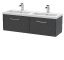 1200mm Wall Hung 2 Drawer Vanity & Double Basin