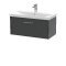 800mm Wall Hung Single Drawer Vanity & Basin 3