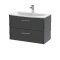 800mm Wall Hung 2 Drawer Vanity & Basin 4