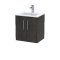 500mm Wall Hung 2 Door Vanity & Basin 2