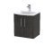 500mm Wall Hung 2 Door Vanity & Basin 4