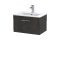 600mm Wall Hung 1 Drawer Vanity & Basin 2