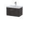 600mm Wall Hung 1 Drawer Vanity & Basin 3