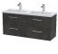 1200mm Wall Hung 4 Drawer Vanity & Double Basin