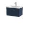 600mm Wall Hung Single Drawer Vanity & Basin 1