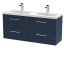 1200mm Wall Hung 4-Drawer Vanity & Double Basin