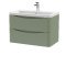 800mm Wall Hung 2 Drawer Vanity & Ceramic Basin