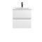 500mm Wall Hung 2-Drawer Vanity Unit & Basin 2