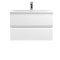 800mm Wall Hung 2-Drawer Vanity Unit & Basin 1