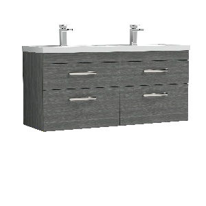 1200mm Wall Hung Cabinet With Double Basin