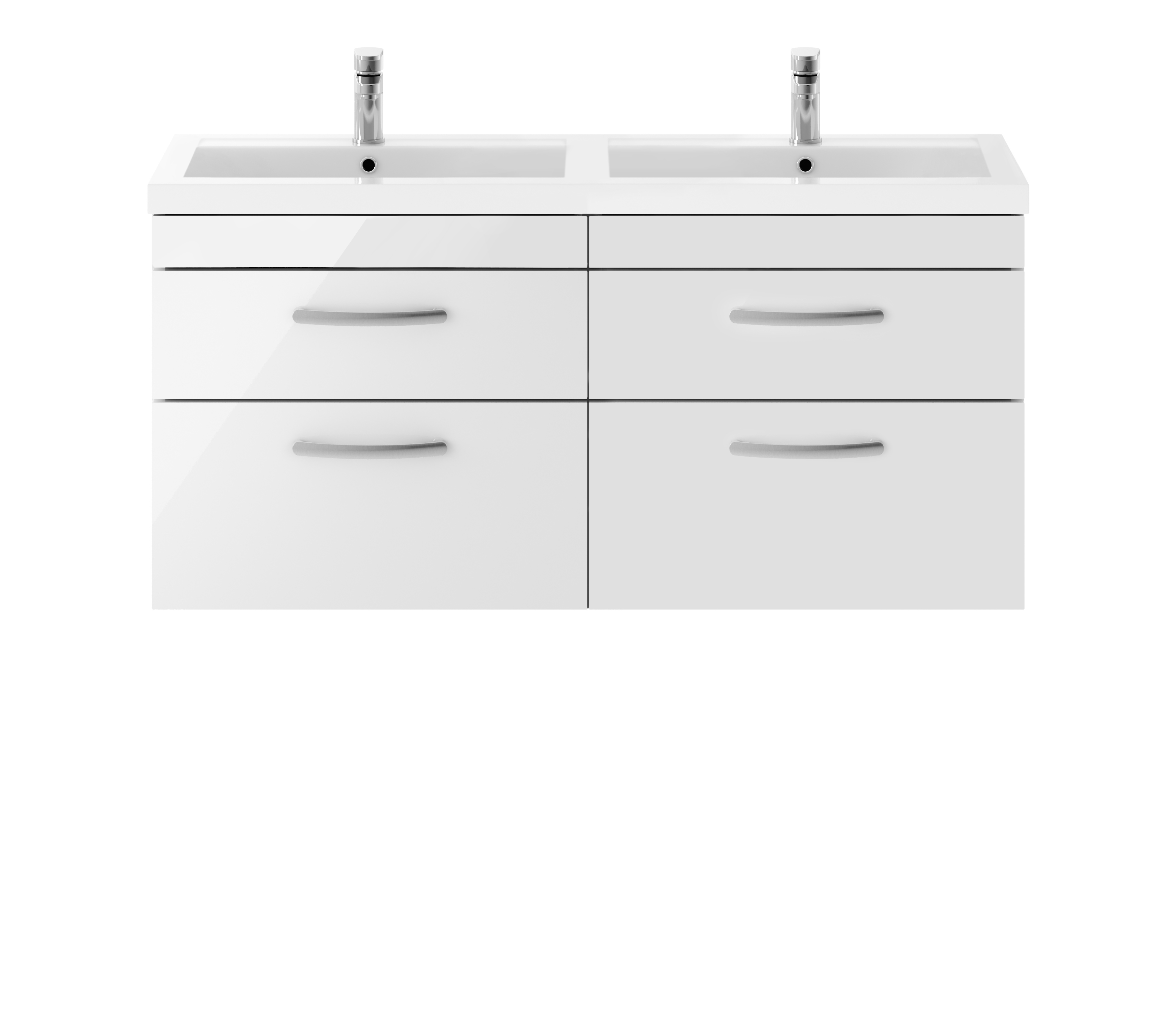 1200mm Wall Hung Cabinet With Double Basin