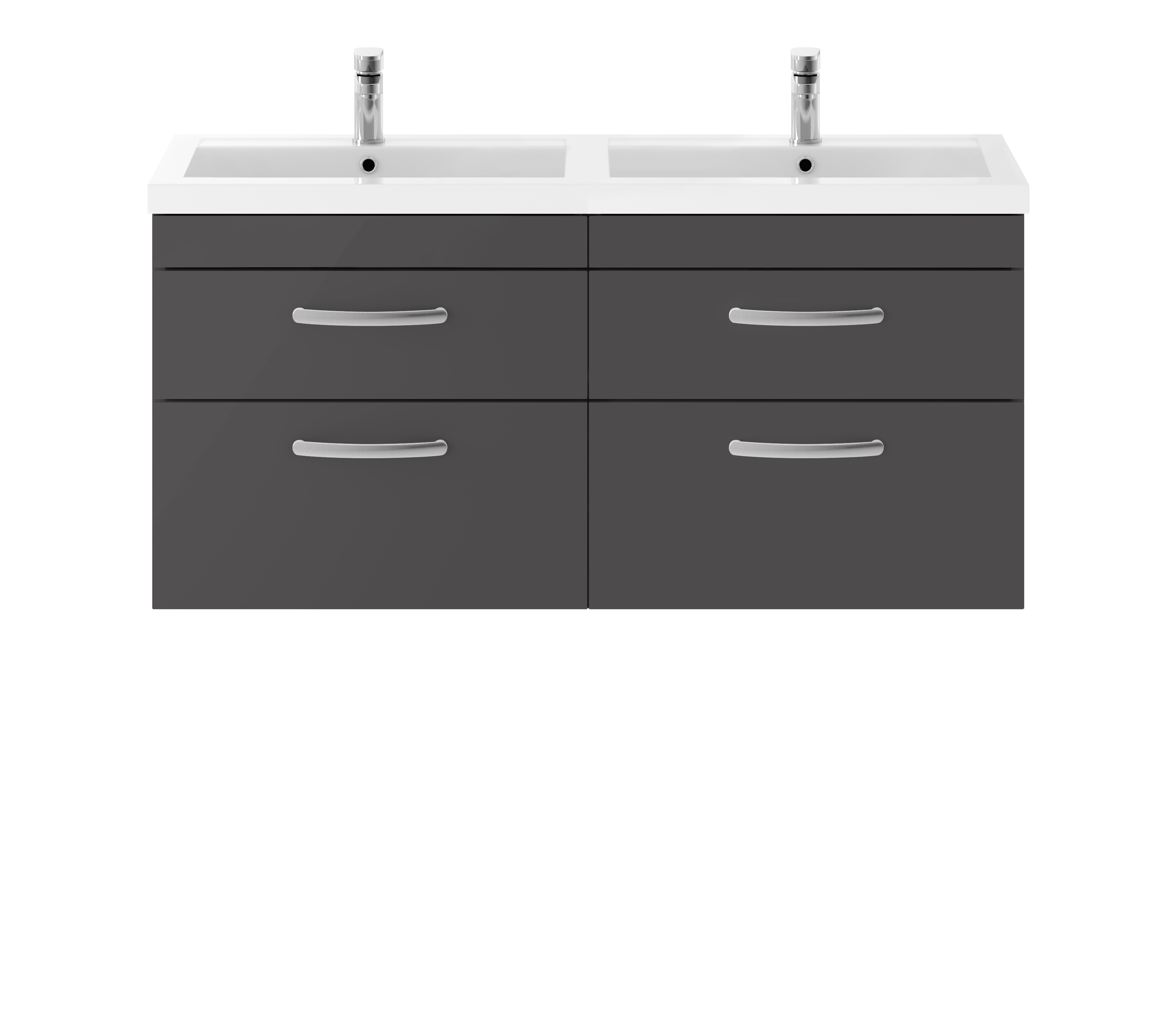 1200mm Wall Hung Cabinet With Double Basin