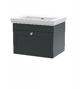 600mm Wall Hung 1 Drawer Vanity & Basin 0TH