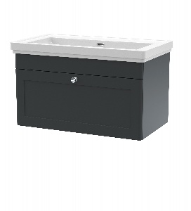 800mm Wall Hung 1 Drawer Vanity & Basin 0TH