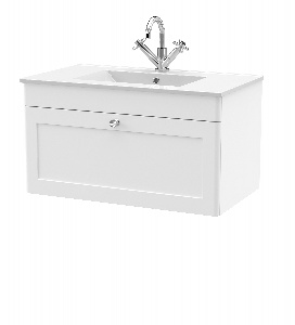 800mm Wall Hung 2-Door Vanity with Basin - 1 Tap Hole