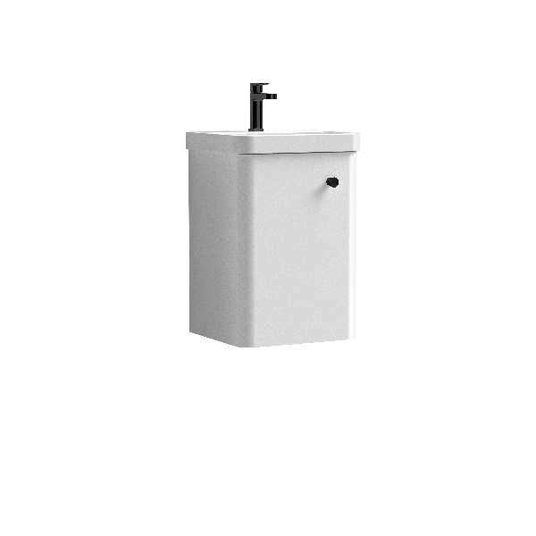 400mm Wall Hung 1-Door Vanity & Basin