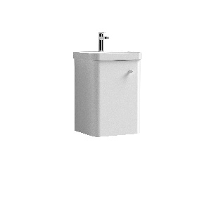 400mm Wall Hung 1-Door Vanity & Basin