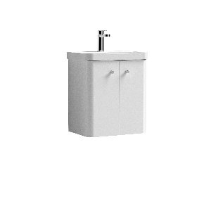 500mm Wall Hung 2-Door Vanity & Basin