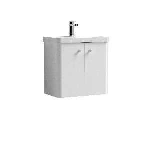 600mm Wall Hung 2-Door Vanity & Basin