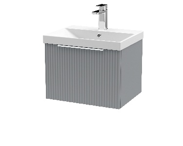 500mm Wall Hung Single Drawer Vanity & Basin 3