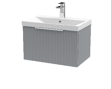 600mm Wall Hung Single Drawer Vanity & Basin 3