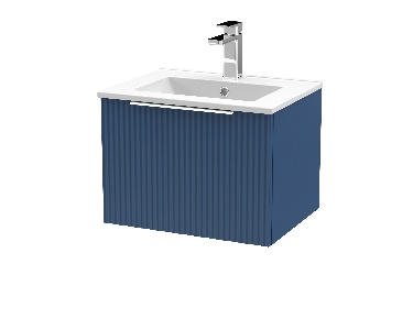 500mm Wall Hung Single Drawer Vanity & Basin 2