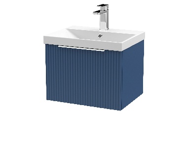 500mm Wall Hung Single Drawer Vanity & Basin 3