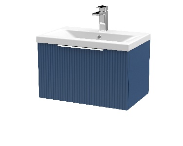 600mm Wall Hung Single Drawer Vanity & Basin 1