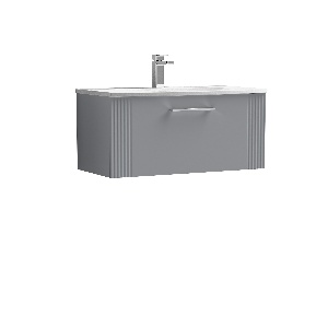 800mm Wall Hung Single Drawer Vanity & Basin 4