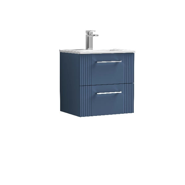 500mm Wall Hung 2 Drawer Vanity & Basin 2