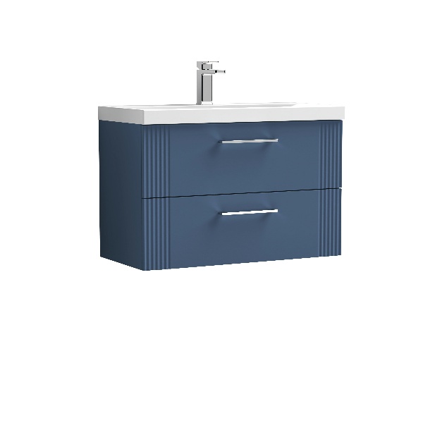 800mm Wall Hung 2 Drawer Vanity & Basin 1