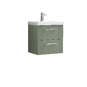 500mm Wall Hung 2 Drawer Vanity & Basin 3