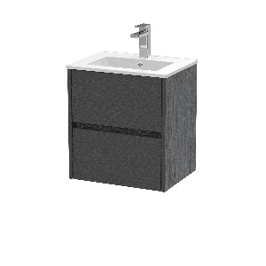 500mm Wall Hung 2 Drawer Unit & Basin 2