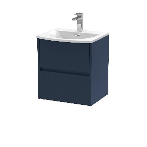 500mm Wall Hung 2-Drawer Unit & Basin 4