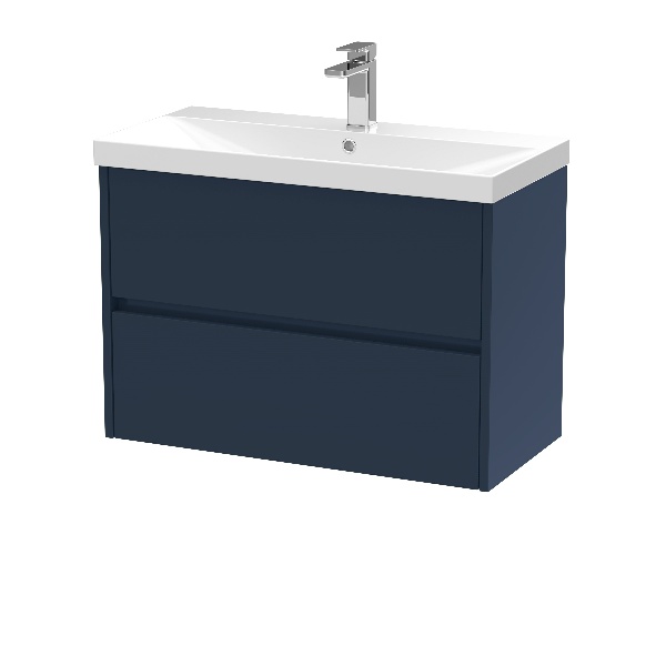 800mm Wall Hung 2-Drawer Unit & Basin 3